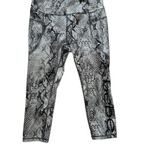 Bebe Monochrome Snake Pattern Leggings